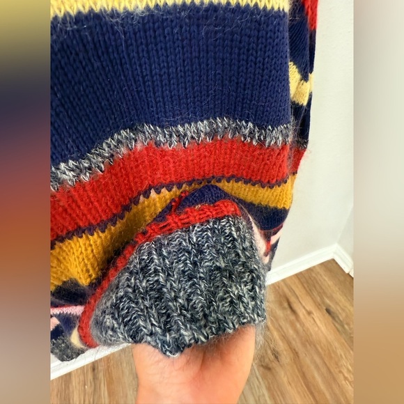 Alexa Chung Sweater Womens Striped Mohair Blend Oversized Long Sleeve Pullover S - Picture 7 of 10
